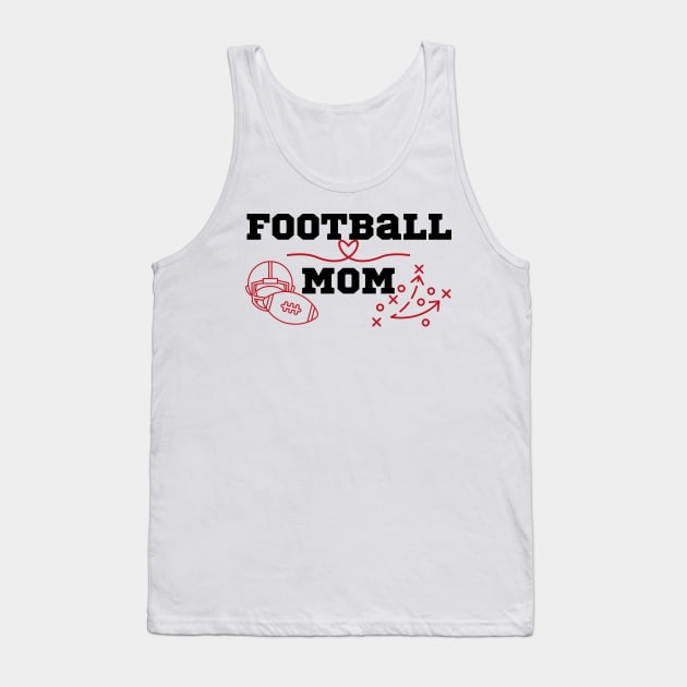 Football mom Tank Top by Lili's Designs